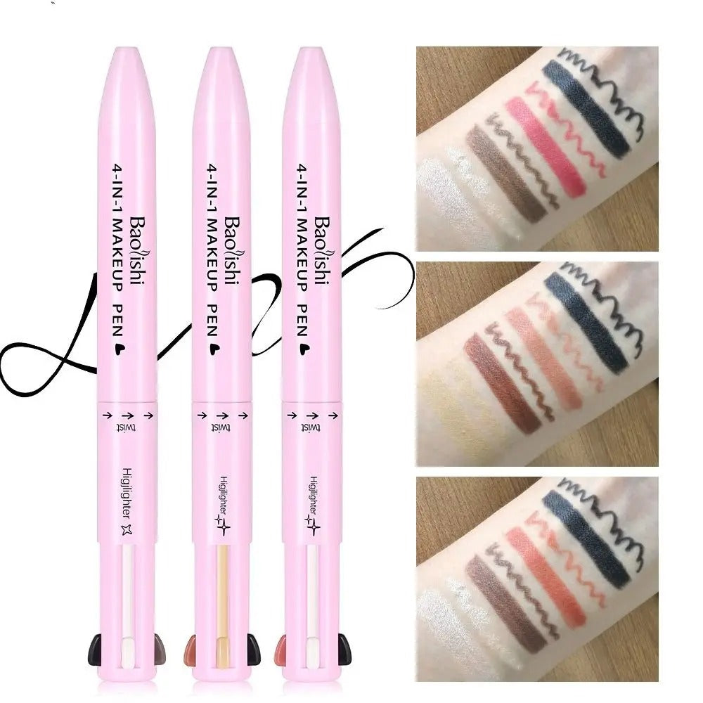 4-in-1 Makeup Pen – Eyeliner · Brow Pencil · Lip Liner · Highlighter